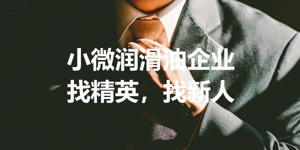 小微润滑油企业要招一两年工作经验的人，不找新人老人